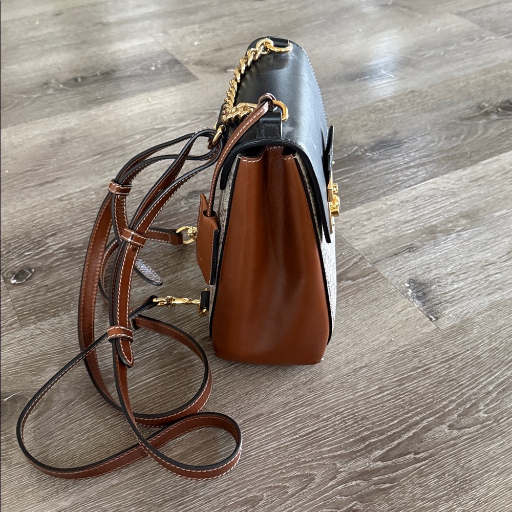Gucci GG Supreme Canvas & Leather Padlock Backpack - Picture 3 of 14